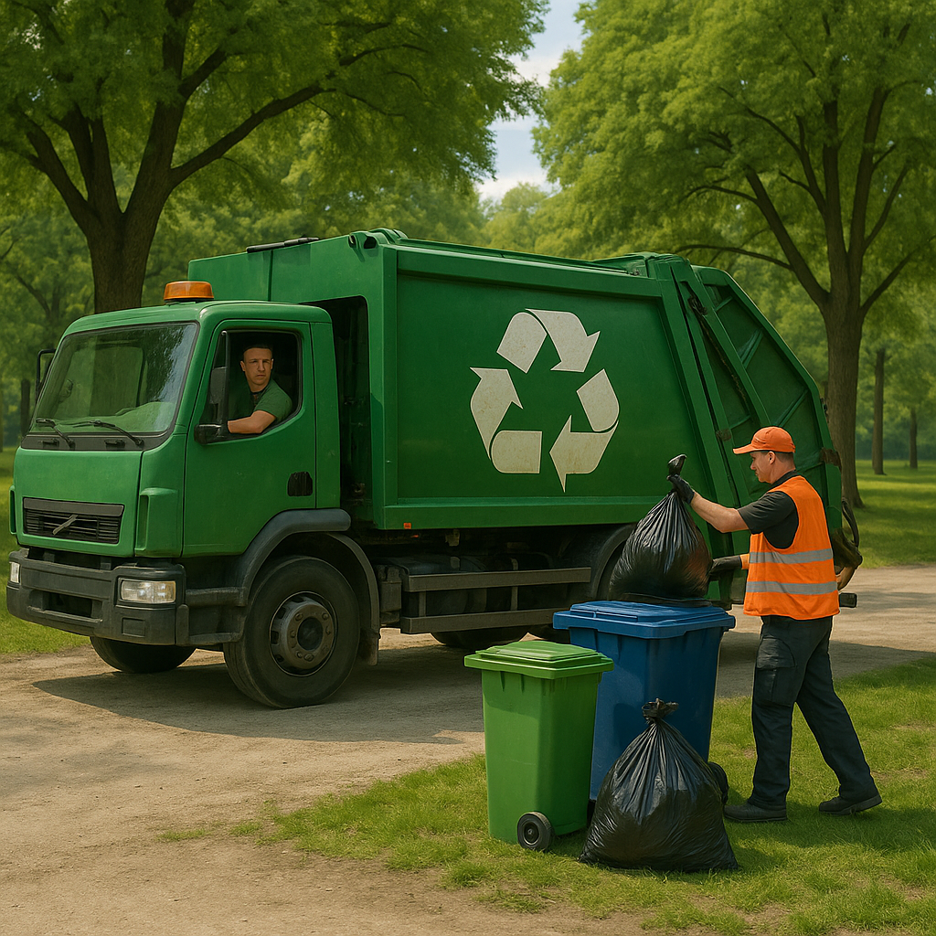Camion de reciclaje